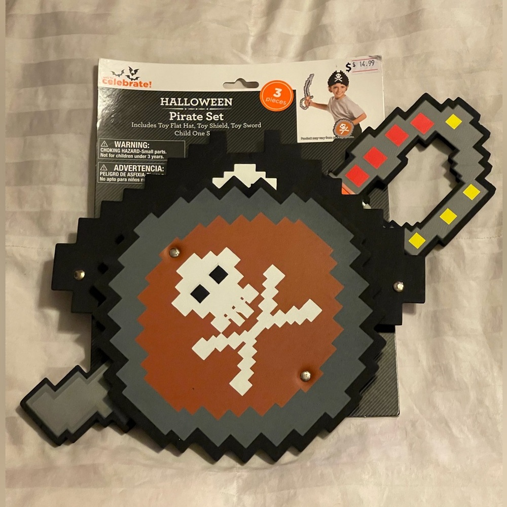 Pirate Costume Accessories Retro Gaming Style